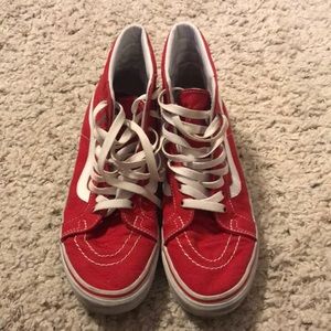 Vans Red Sk8 Hi
